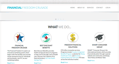 Desktop Screenshot of financialfreedomcrusade.com