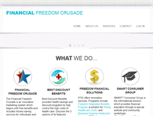 Tablet Screenshot of financialfreedomcrusade.com